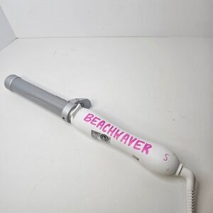 Beachwaver S1.25 Rotating Curling Iron White Silver BW1138 1.25 Inch Barrel